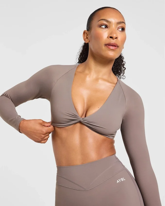 Engage Langarm-Crop-Top