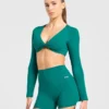 Engage Langarm-Crop-Top
