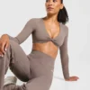 Engage Langarm-Crop-Top