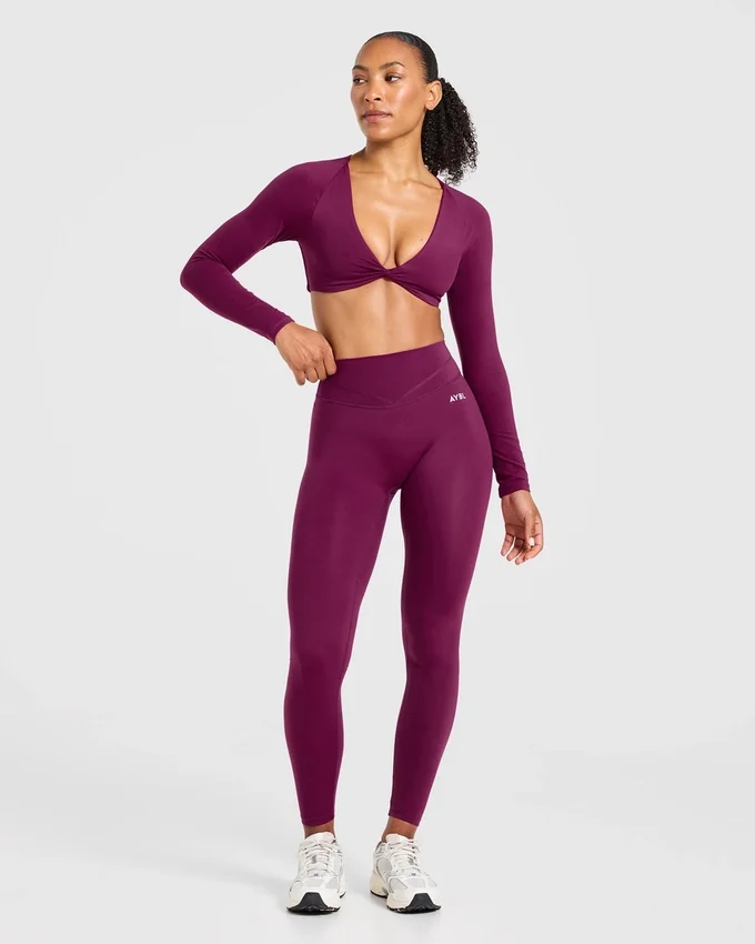 Engage Langarm-Crop-Top