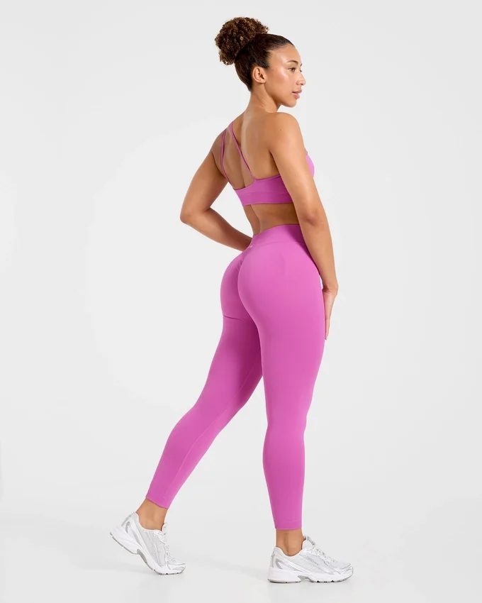 Enhance Nahtloser Ein-Schulter-Sport-BH