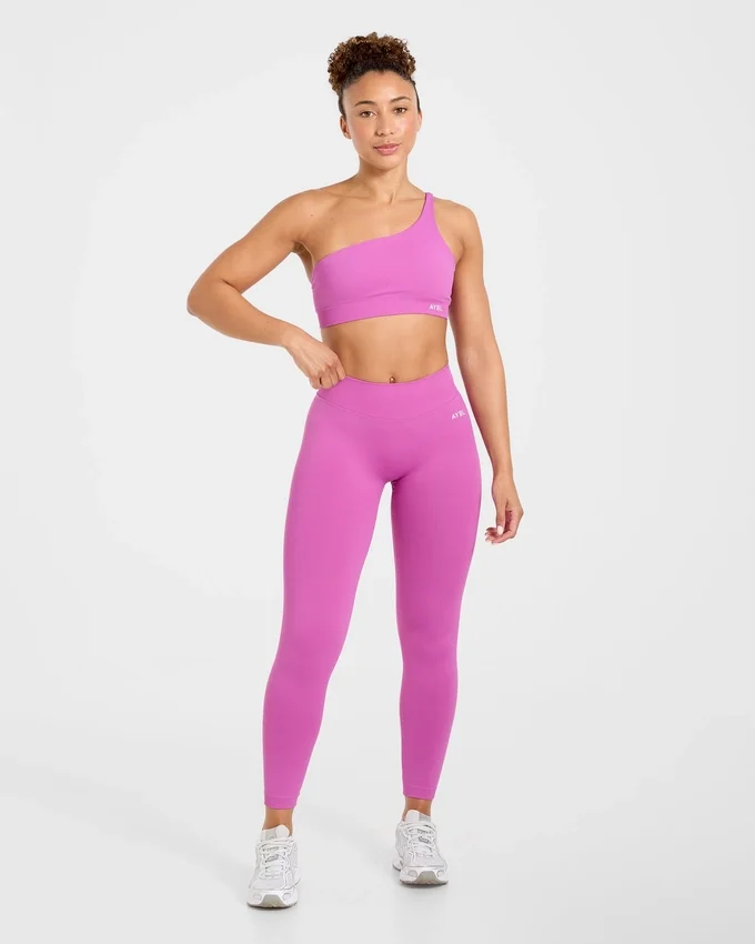 Enhance Nahtloser Ein-Schulter-Sport-BH