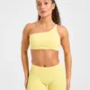 Enhance Nahtloser Ein-Schulter-Sport-BH