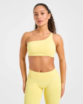 Enhance Nahtloser Ein-Schulter-Sport-BH