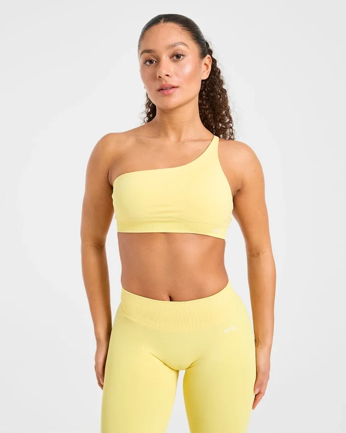 Enhance Nahtloser Ein-Schulter-Sport-BH