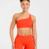 Enhance Nahtloser Ein-Schulter-Sport-BH