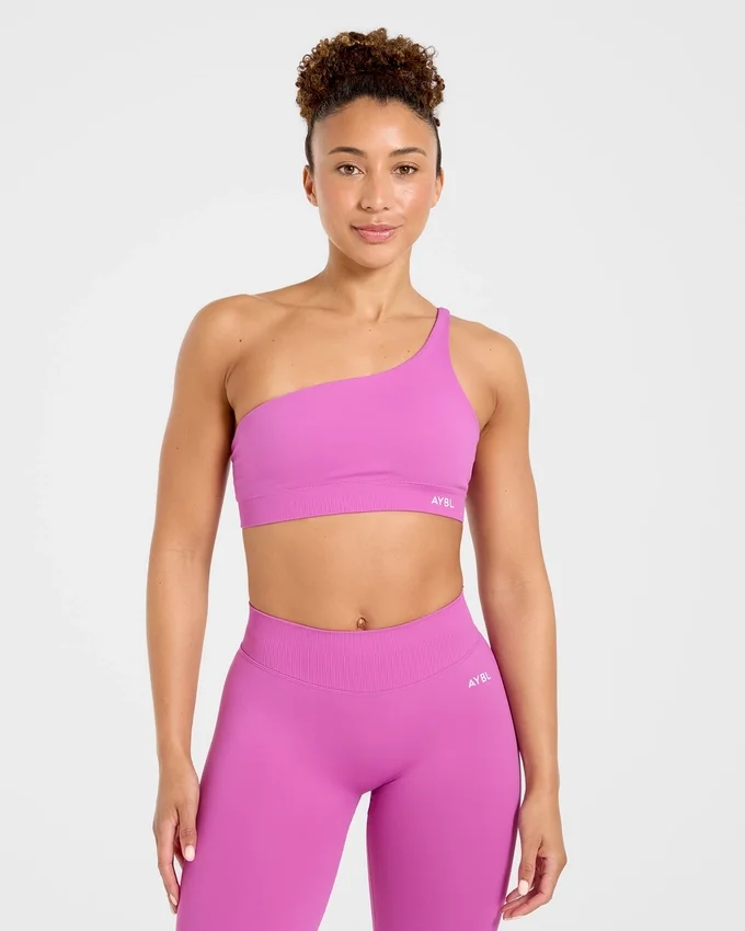 Enhance Nahtloser Ein-Schulter-Sport-BH