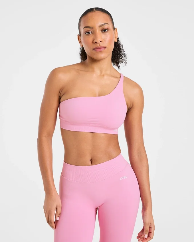 Enhance Nahtloser Ein-Schulter-Sport-BH