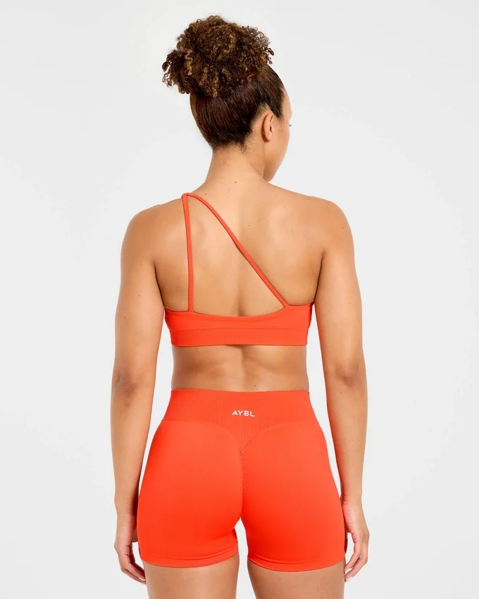 Enhance Nahtloser Ein-Schulter-Sport-BH