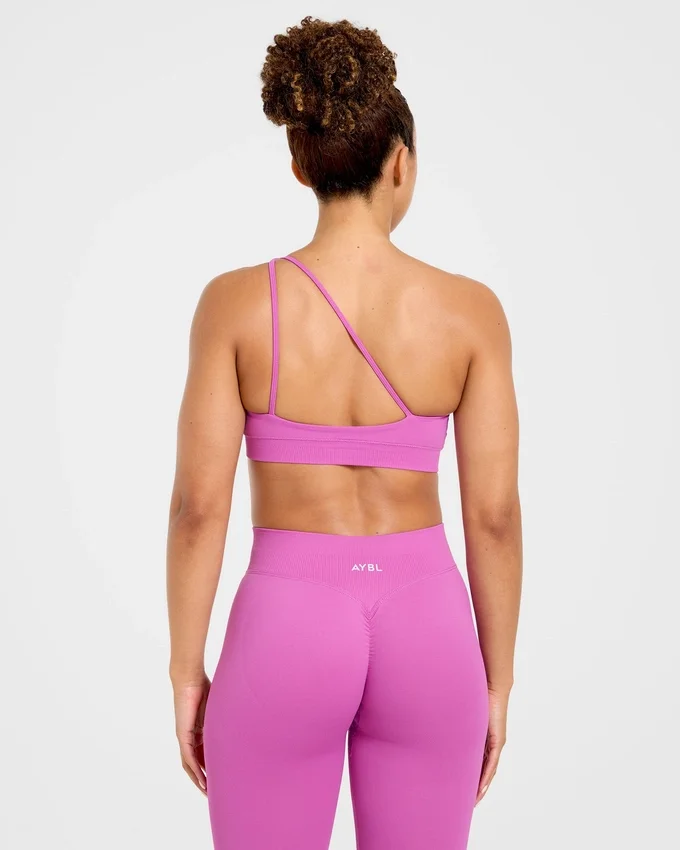 Enhance Nahtloser Ein-Schulter-Sport-BH
