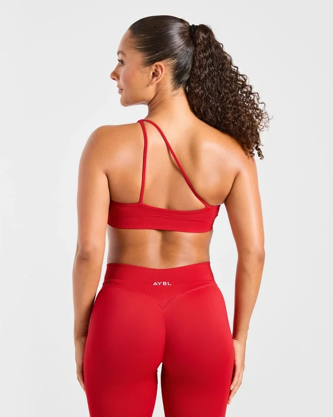 Enhance Nahtloser Ein-Schulter-Sport-BH