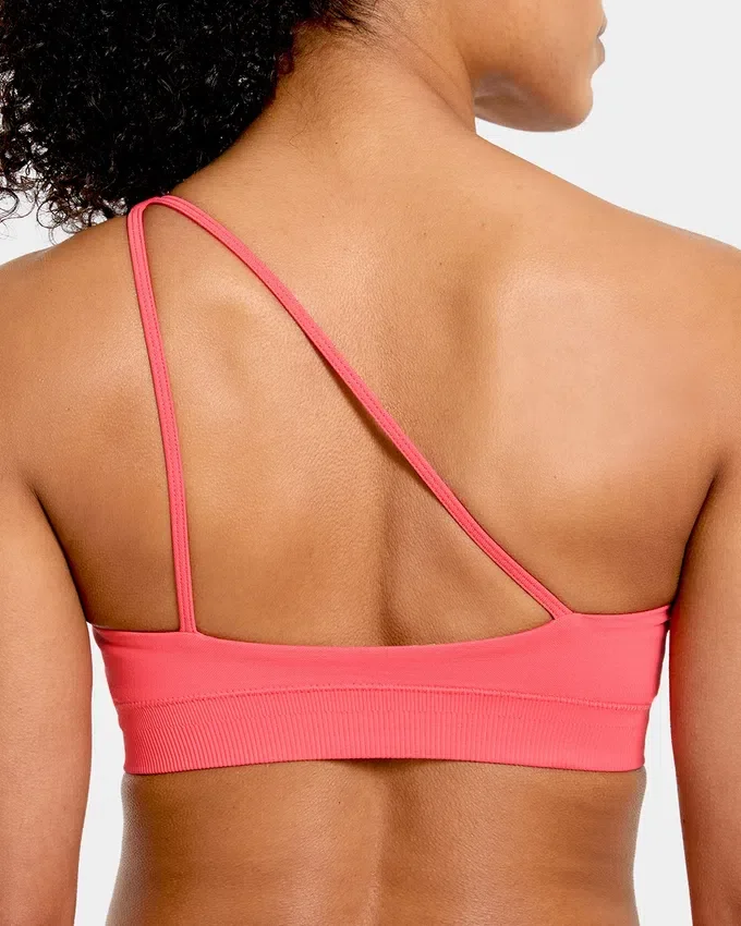 Enhance Nahtloser Ein-Schulter-Sport-BH