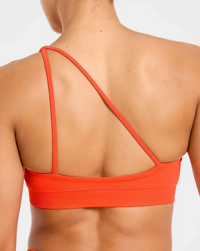 Enhance Nahtloser Ein-Schulter-Sport-BH