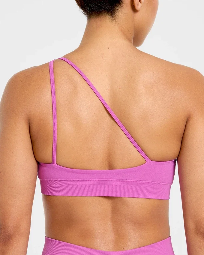 Enhance Nahtloser Ein-Schulter-Sport-BH