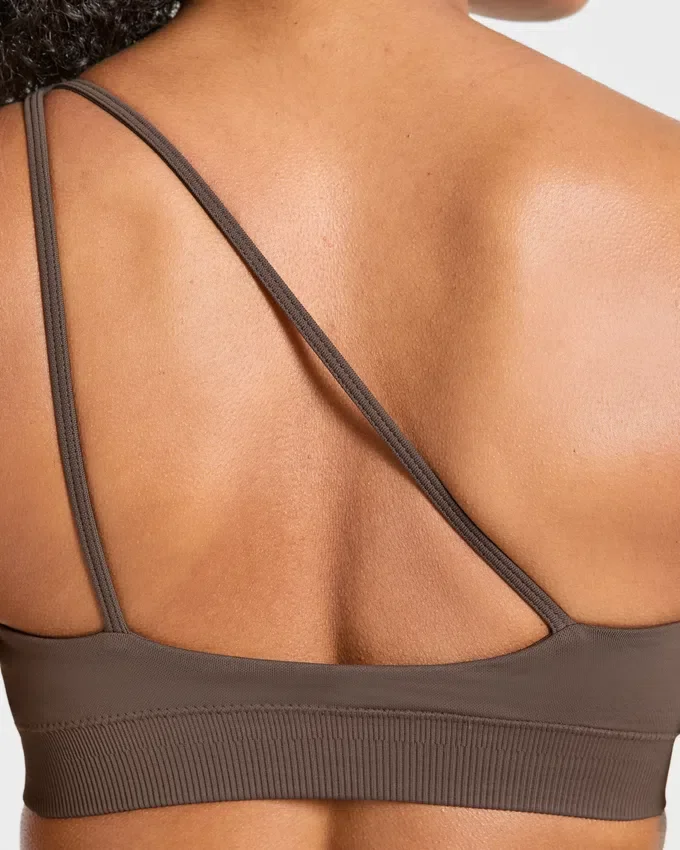 Enhance Nahtloser Ein-Schulter-Sport-BH