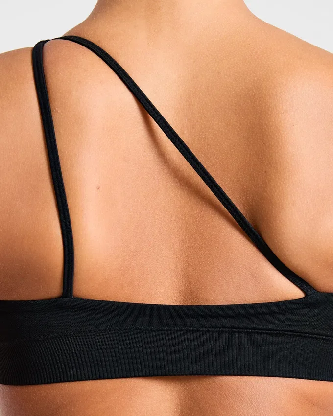 Enhance Nahtloser Ein-Schulter-Sport-BH