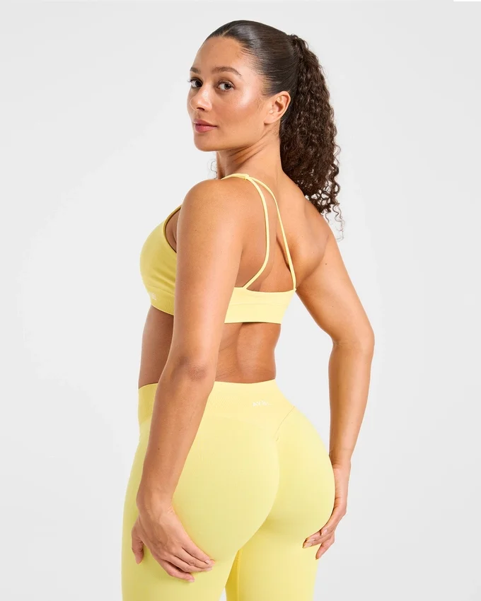 Enhance Nahtloser Ein-Schulter-Sport-BH