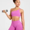 Enhance Nahtloser Ein-Schulter-Sport-BH