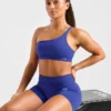 Enhance Nahtloser Ein-Schulter-Sport-BH