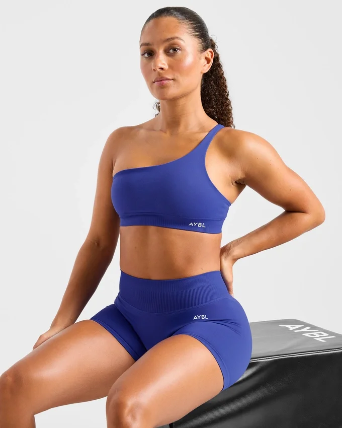 Enhance Nahtloser Ein-Schulter-Sport-BH
