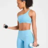 Enhance Nahtloser Ein-Schulter-Sport-BH