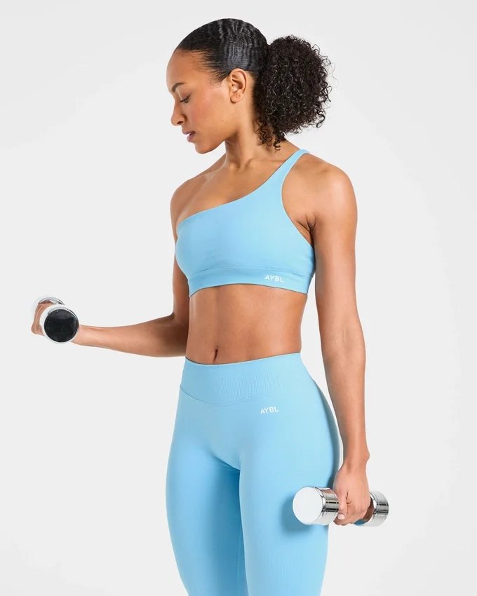 Enhance Nahtloser Ein-Schulter-Sport-BH
