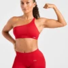 Enhance Nahtloser Ein-Schulter-Sport-BH