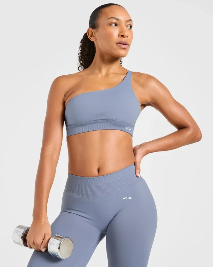 Enhance Nahtloser Ein-Schulter-Sport-BH