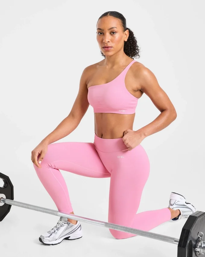 Enhance Nahtloser Ein-Schulter-Sport-BH