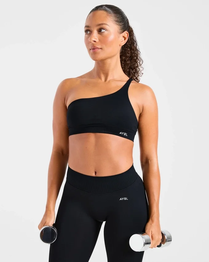 Enhance Nahtloser Ein-Schulter-Sport-BH