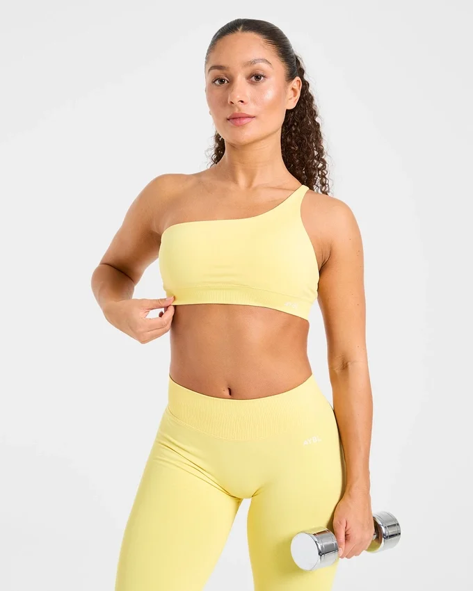 Enhance Nahtloser Ein-Schulter-Sport-BH