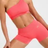 Enhance Nahtloser Ein-Schulter-Sport-BH
