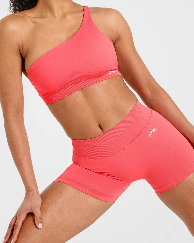 Enhance Nahtloser Ein-Schulter-Sport-BH