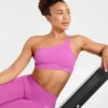 Enhance Nahtloser Ein-Schulter-Sport-BH