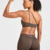Enhance Nahtloser Ein-Schulter-Sport-BH