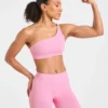 Enhance Nahtloser Ein-Schulter-Sport-BH