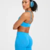 Enhance Nahtloser Ein-Schulter-Sport-BH