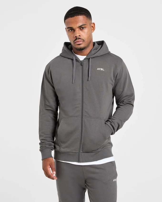 Essential – Leichter Kapuzenpullover mit Reißverschluss