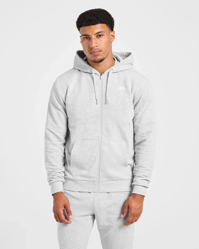 Essential – Leichter Kapuzenpullover mit Reißverschluss