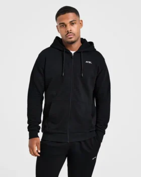 Essential – Leichter Kapuzenpullover mit Reißverschluss