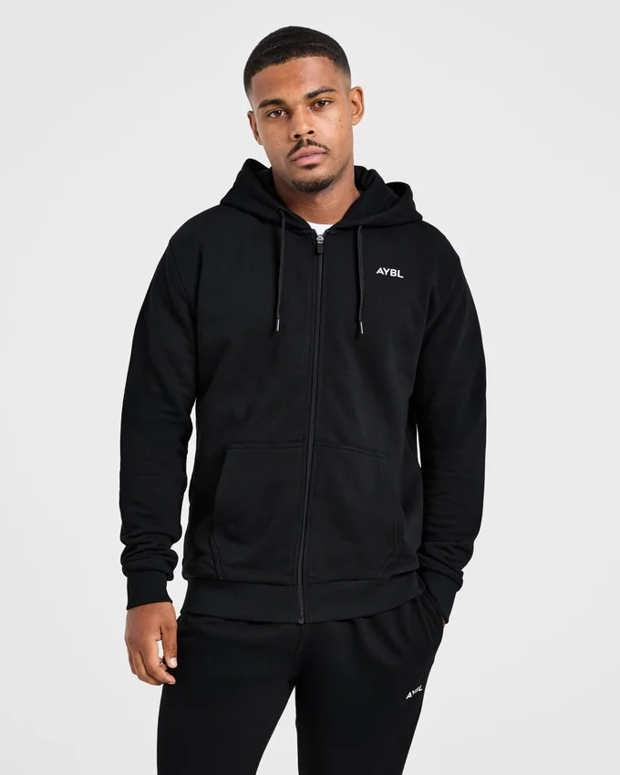 Essential – Leichter Kapuzenpullover mit Reißverschluss