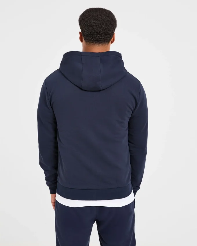 Essential – Leichter Kapuzenpullover mit Reißverschluss