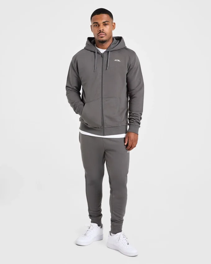 Essential – Leichter Kapuzenpullover mit Reißverschluss