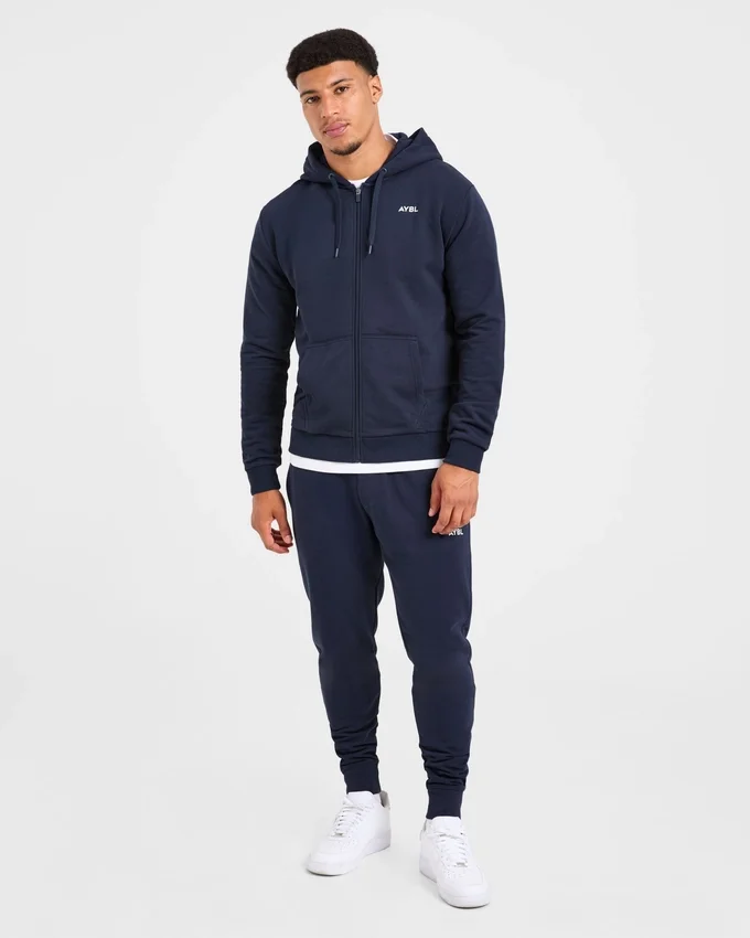 Essential – Leichter Kapuzenpullover mit Reißverschluss