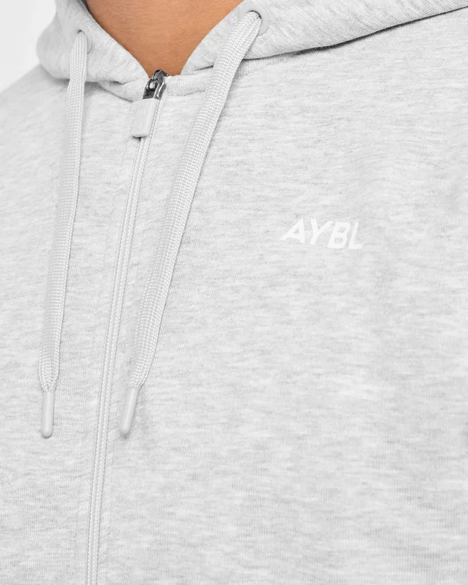 Essential – Leichter Kapuzenpullover mit Reißverschluss