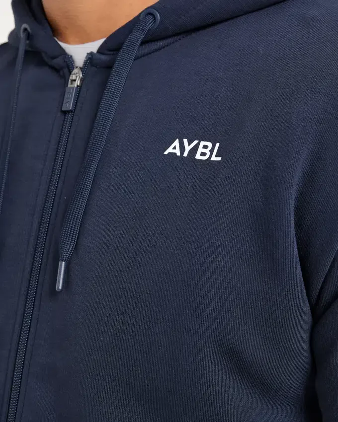 Essential – Leichter Kapuzenpullover mit Reißverschluss