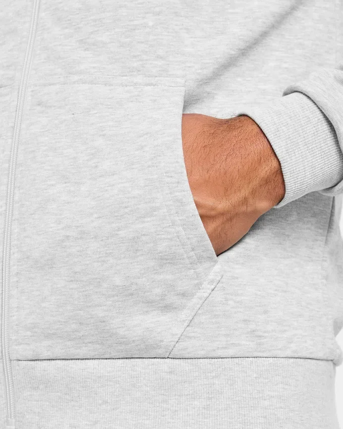 Essential – Leichter Kapuzenpullover mit Reißverschluss