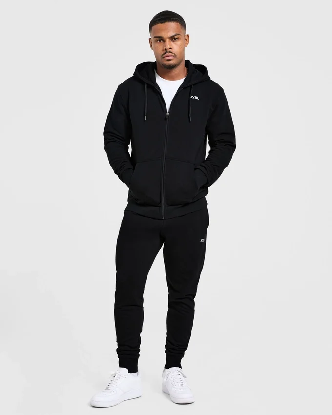 Essential – Leichter Kapuzenpullover mit Reißverschluss