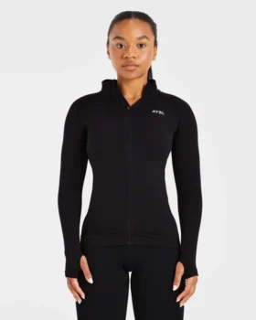 Essential Nahtlose Reißverschlussjacke
