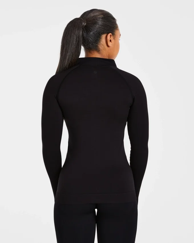Essential Nahtlose Reißverschlussjacke